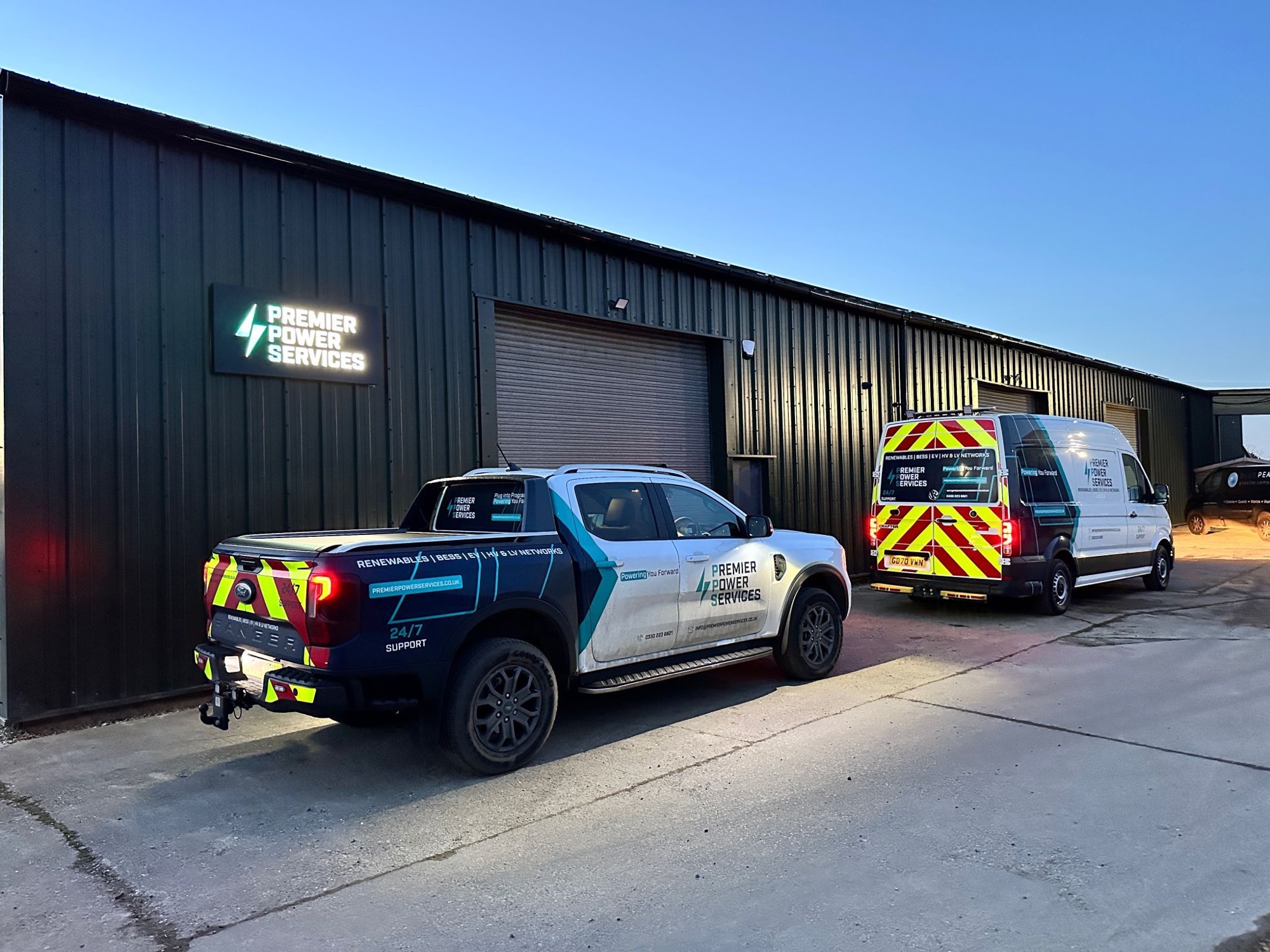 Premier Power Services vehicle fleet